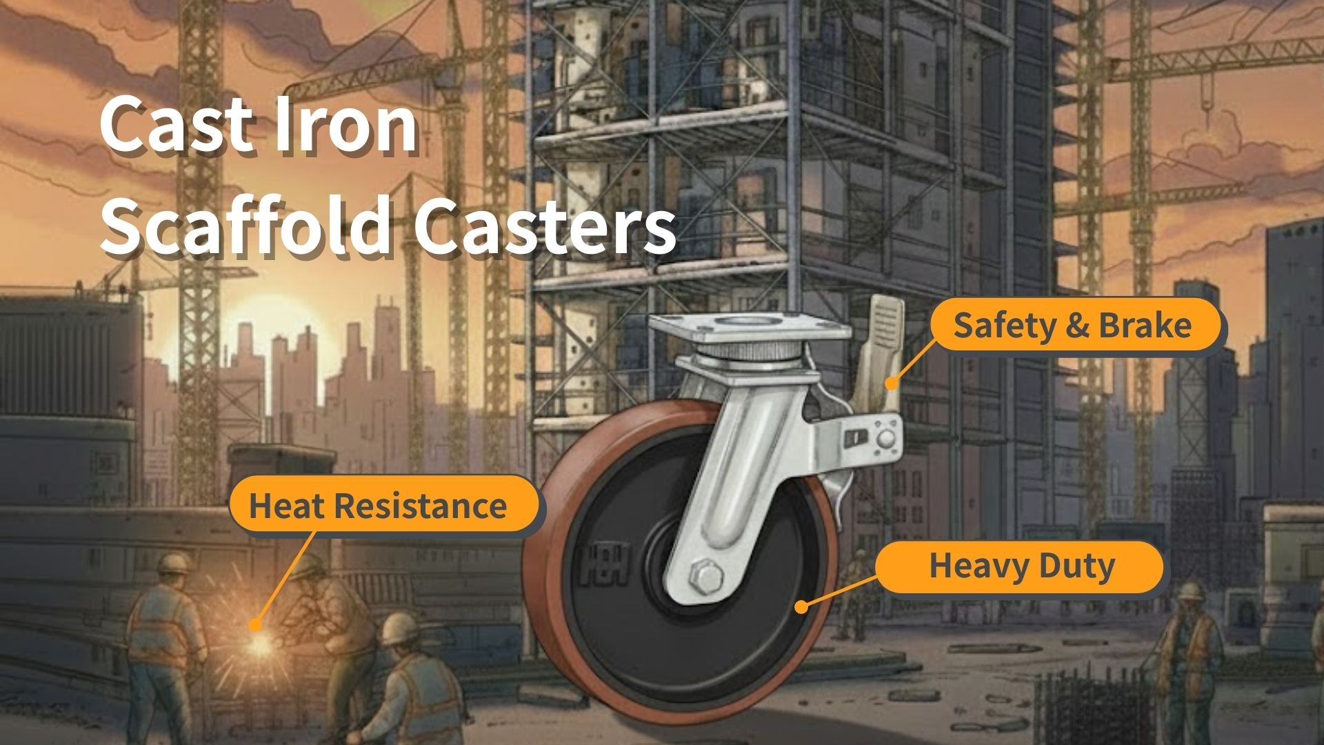 Official HAION article image for Heavy Industry Choice: Cast Iron Scaffold Casters