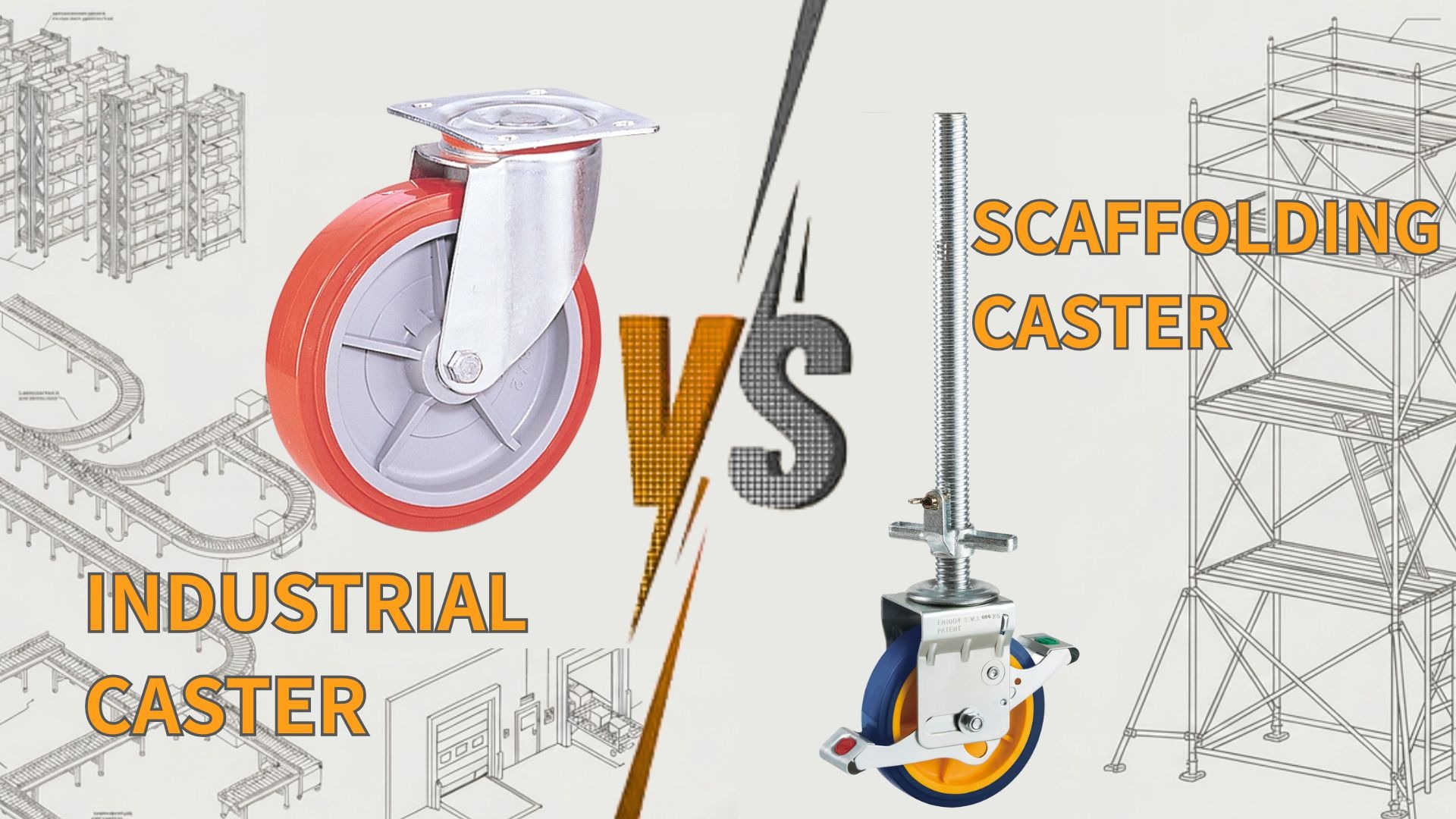 Official HAION article image for Scaffolding vs. Industrial Casters
