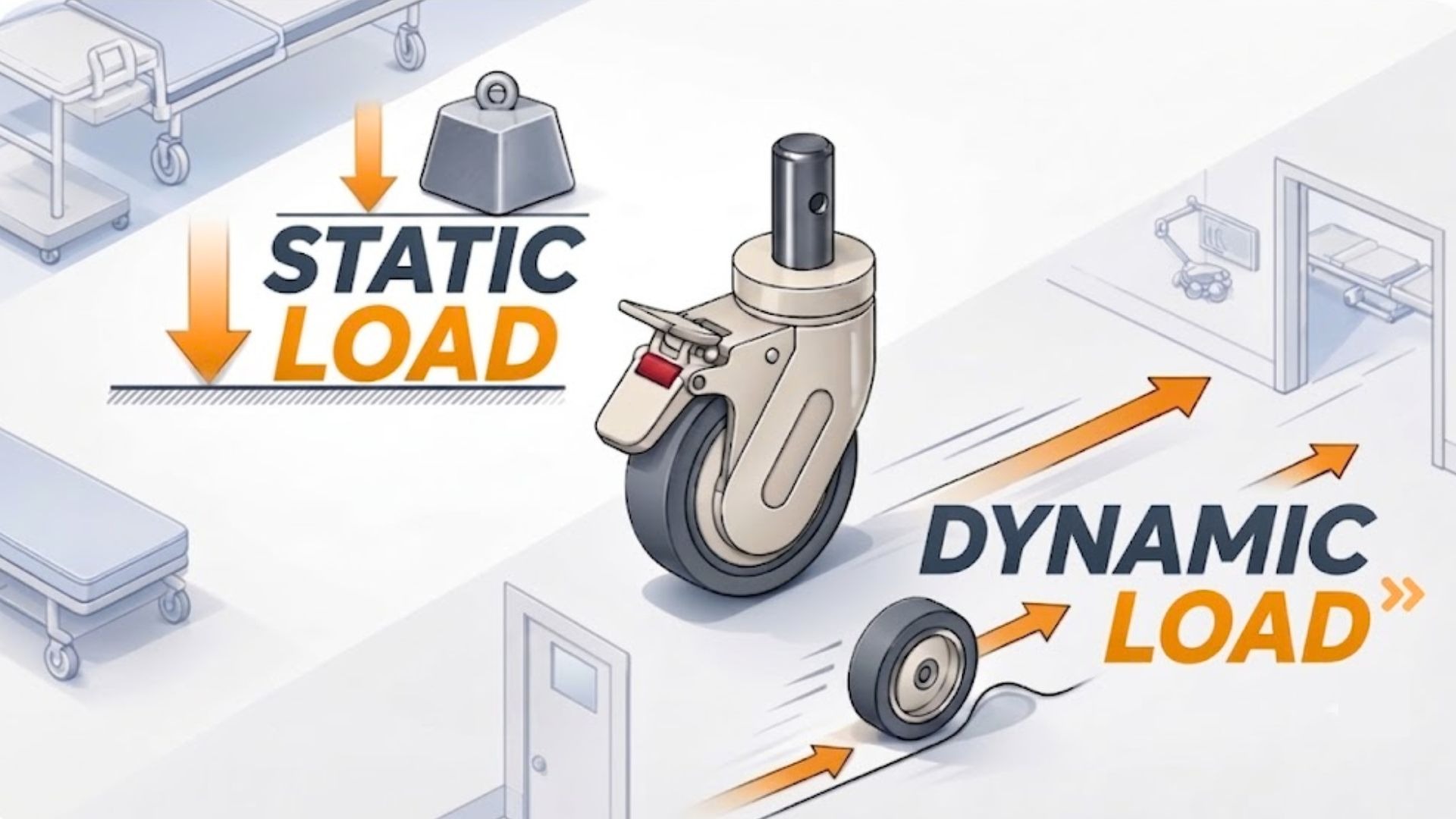 Official HAION article image for Dynamic and Static Load Capacity of Medical Caster